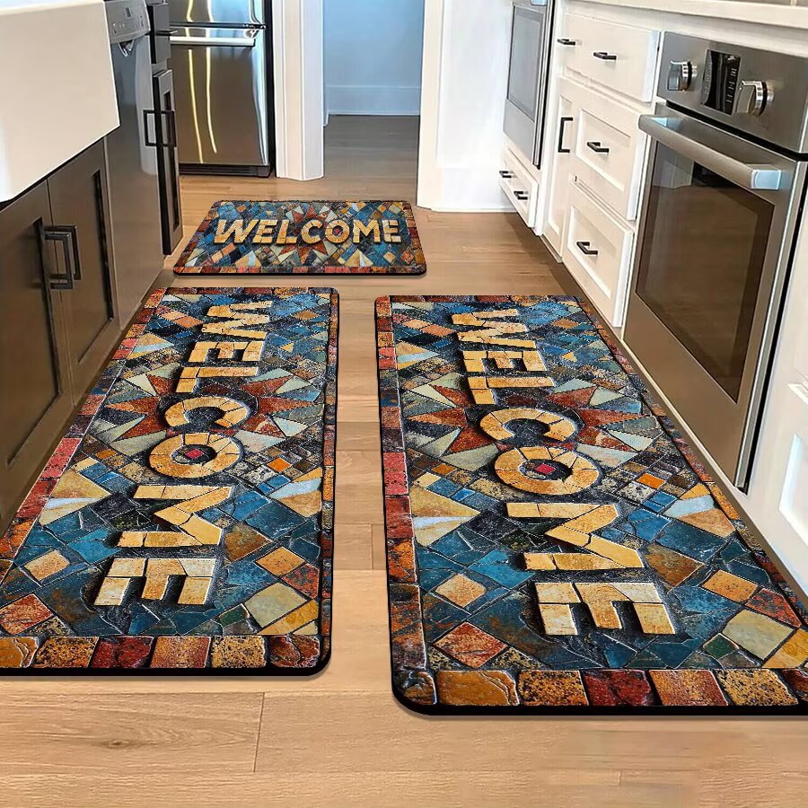 Stone-Inspired Decorative Area Mat Stornfield