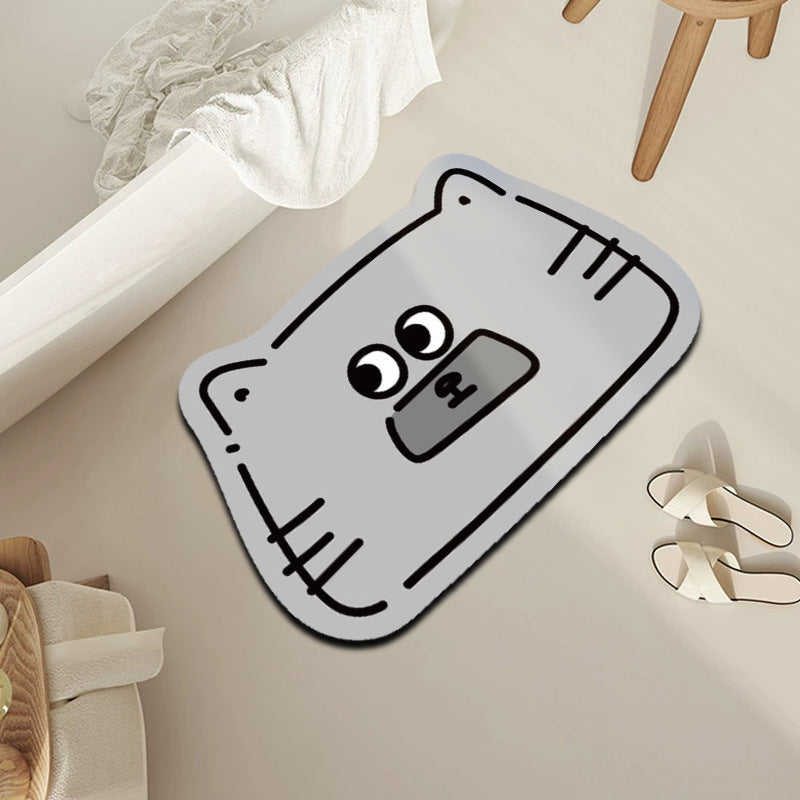Creative Cartoon Tiger Bath Mat
