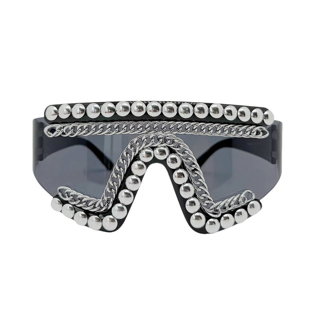 Women's fashion sunglasses with luxurious chain frame and shimmering accents Stornfield