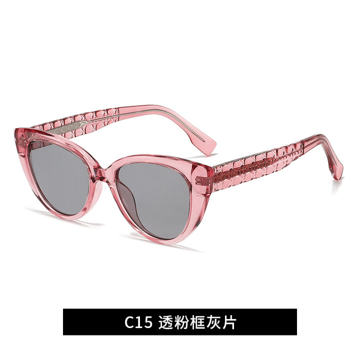 Women's Cat-Eye Sunglasses with Decorative Bridge Stornfield