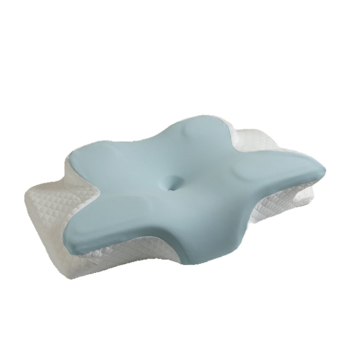 Ergonomic pillow with contoured design for optimal sleep Stornfield