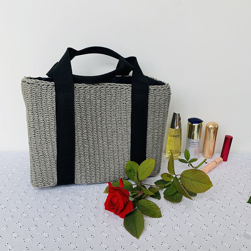 Sustainable basket bag with sturdy carrying handles Stornfield