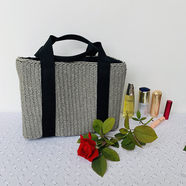 Sustainable basket bag with sturdy carrying handles Stornfield