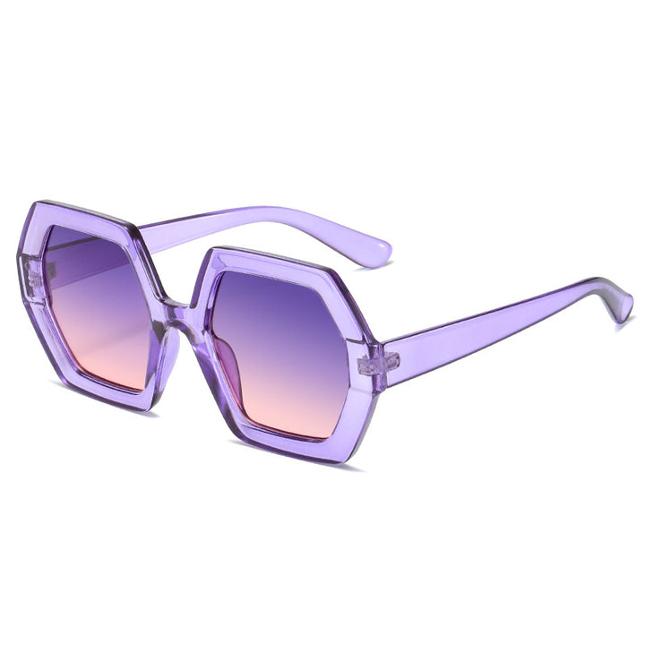 Ladies hexagonal sunglasses with comfortable frame Stornfield