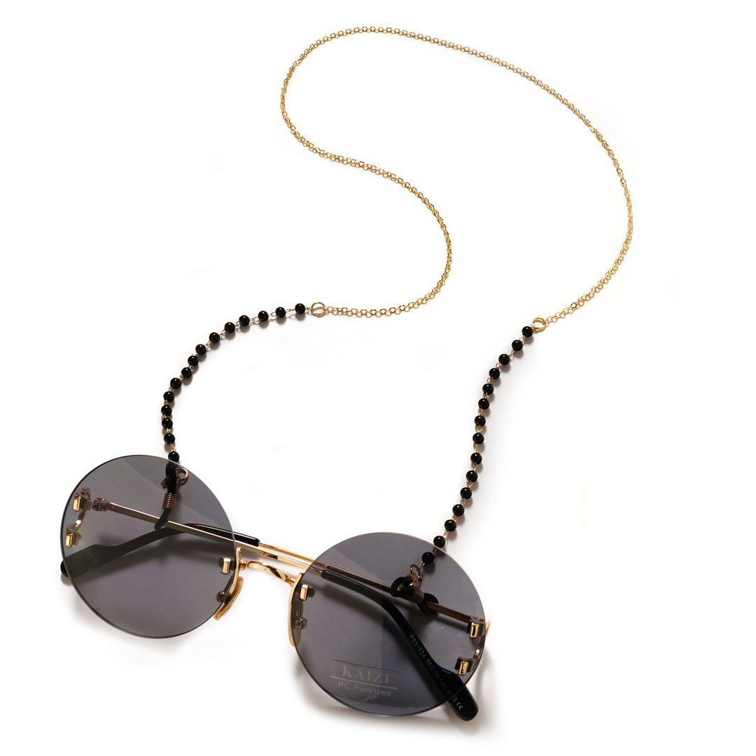 Premium Black Beaded Eyewear Chain Stornfield