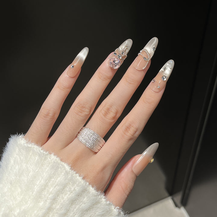 Luxury Rhinestone-Embellished Nail Art Extensions Stornfield