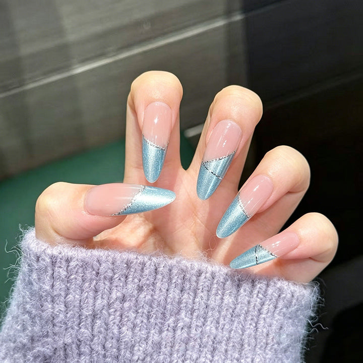 Elegant Glittery Acrylic Nail Extensions Stornfield