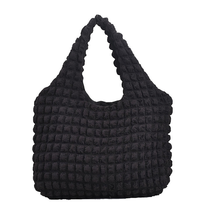 Cozy Textured Shoulder Tote