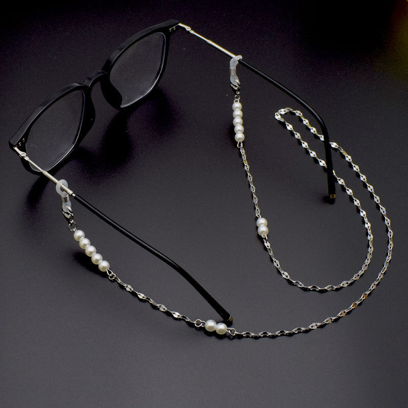 Decorative Pearl-Linked Eyewear Chain Stornfield