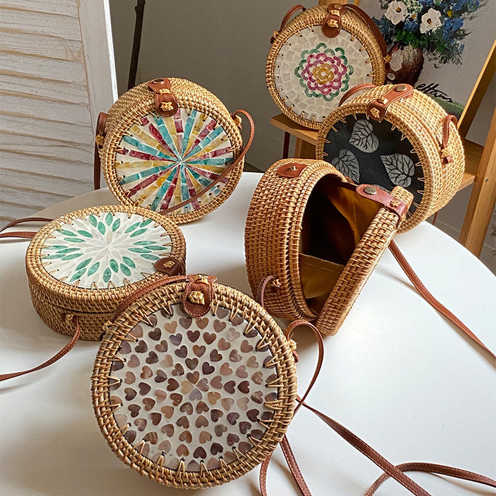 Ladies Round Basket Bag Stornfield