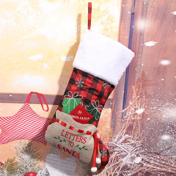 Festive Christmas stocking with classic motifs Stornfield