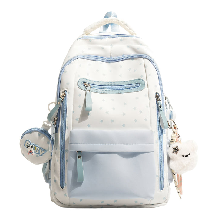 Backpack with Charming Star Applications and Practical Compartments Stornfield