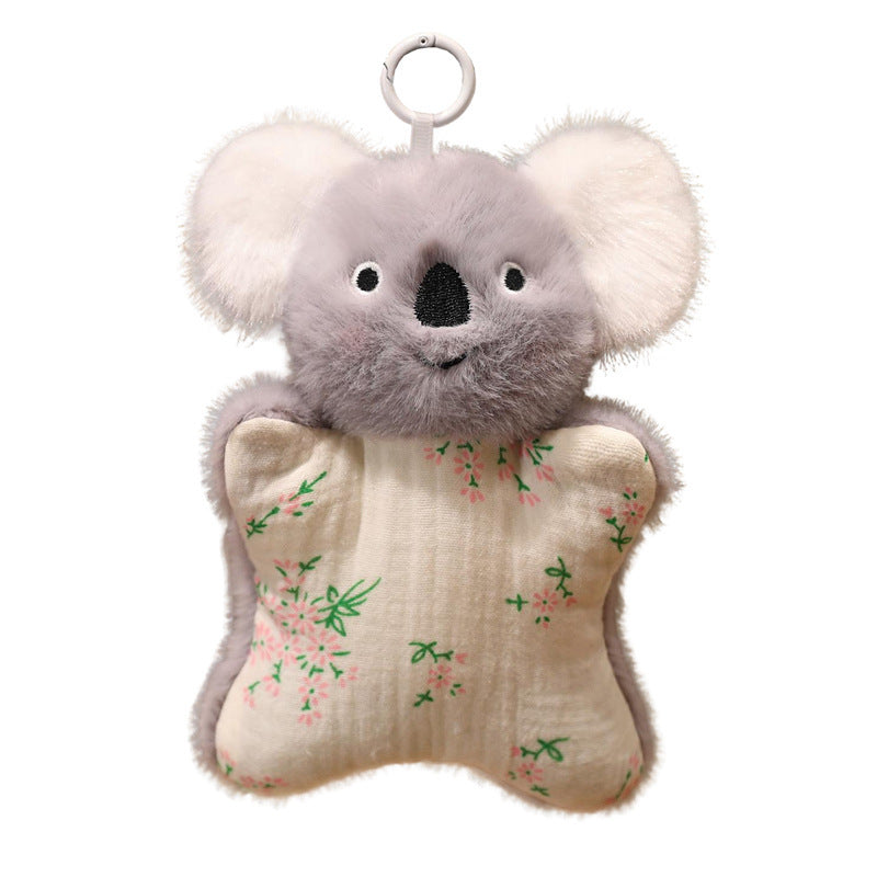 Plush Bunny Muslin Comforter with Faux-Fur Head, Star-Shaped Cuddle Pillow & Hanging Loop Stornfield