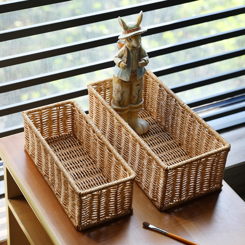 Rectangular Woven Organizer Basket Stornfield