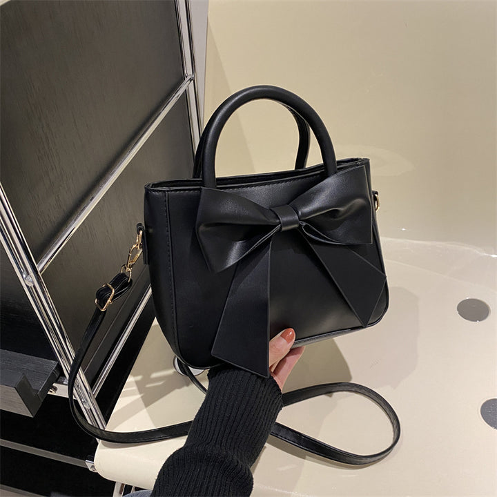 Chic Bow-Accented Handheld Bag