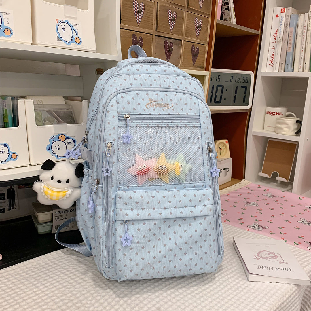 Stylish Star-Printed Multi-Functional Backpack Stornfield