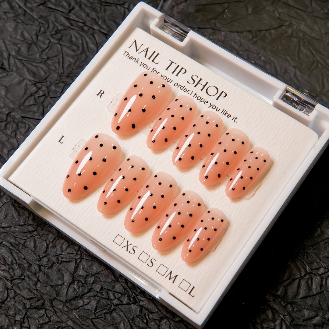 Floral Accent Press-On Nail Tips