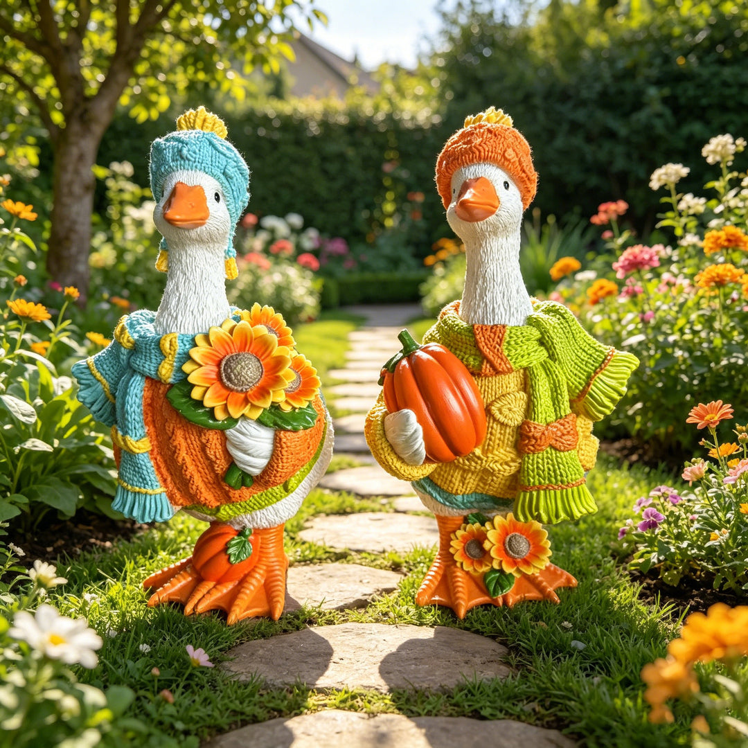 Decorative figurine of a sunflower goose Stornfield