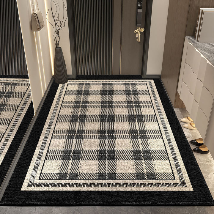 Plaid Pattern Decorative Area Rug