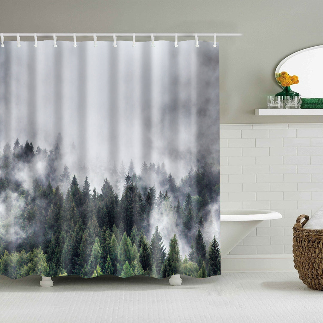 Floral Patterned Bathroom Shower Curtain Stornfield