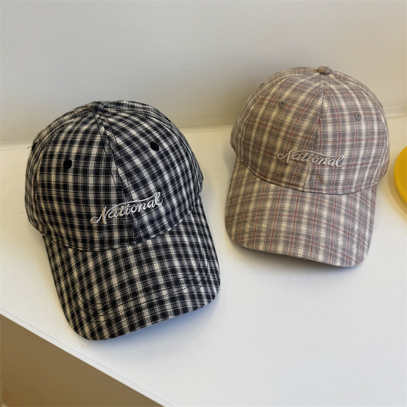 Men's Checkered Cotton Baseball Cap Stornfield