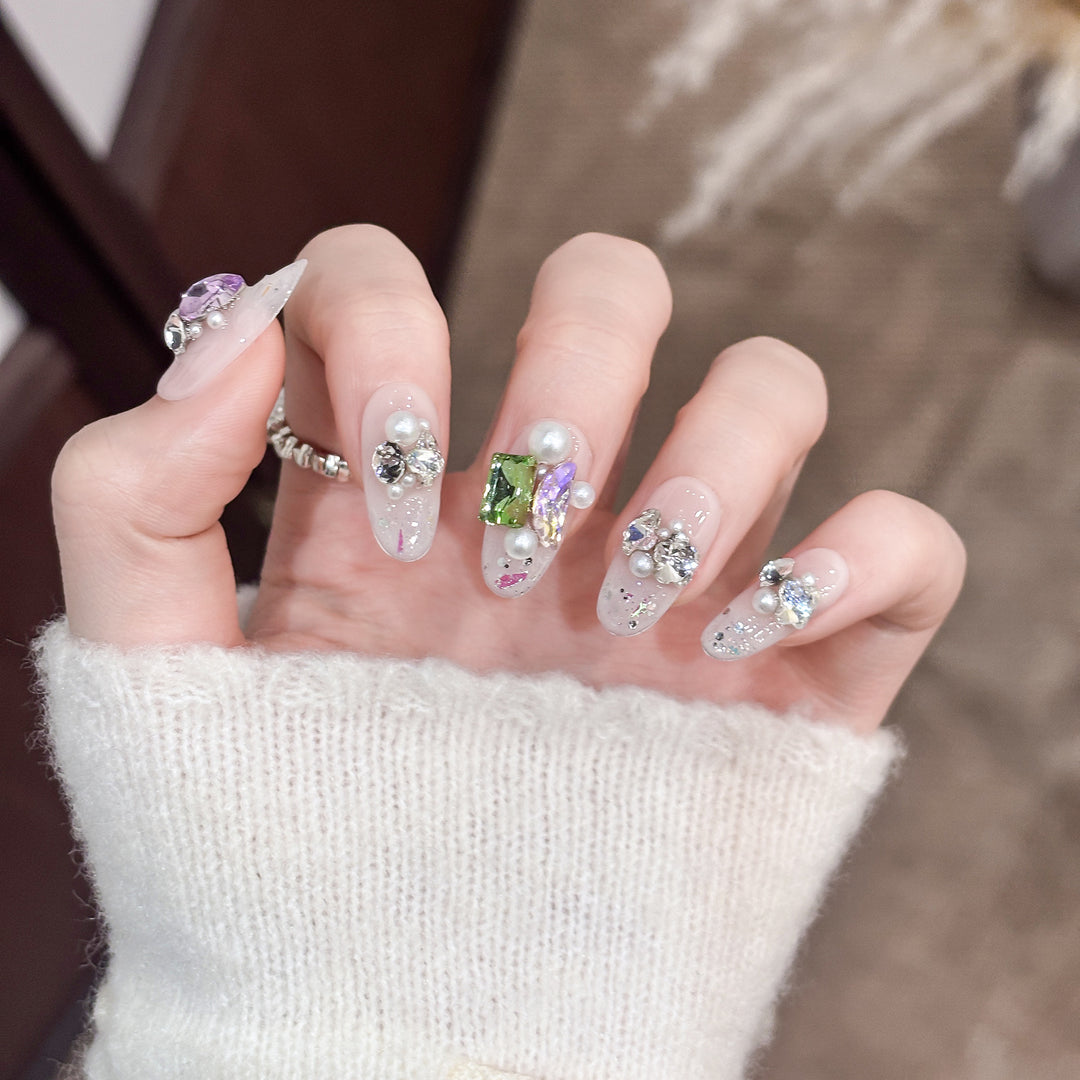 Glamorous 3D Decorative Nail Tips
