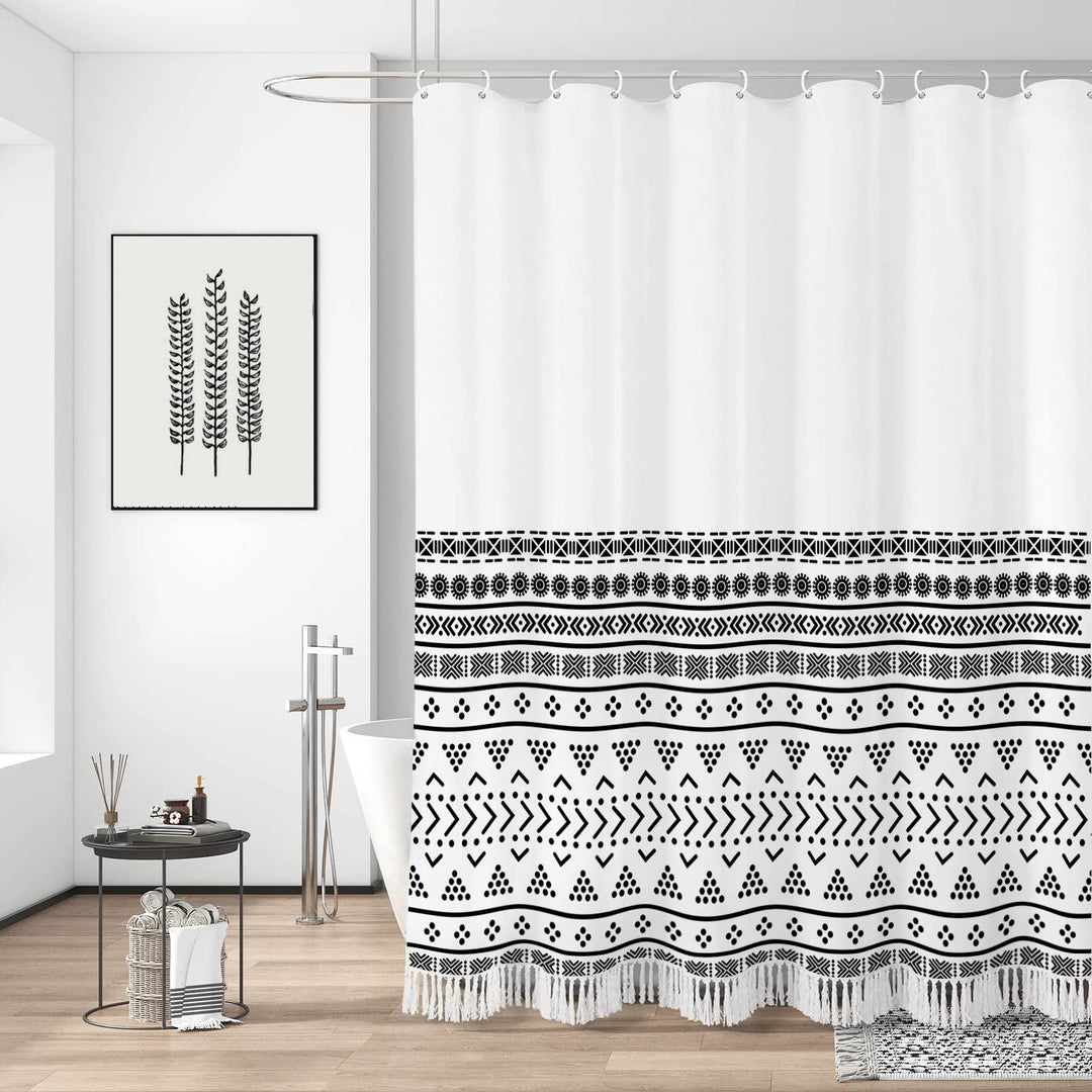 Artisan Stripe Shower Curtain Stornfield