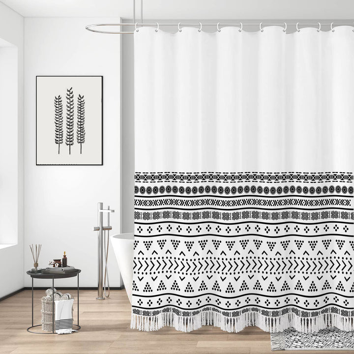 Artisan Stripe Shower Curtain Stornfield