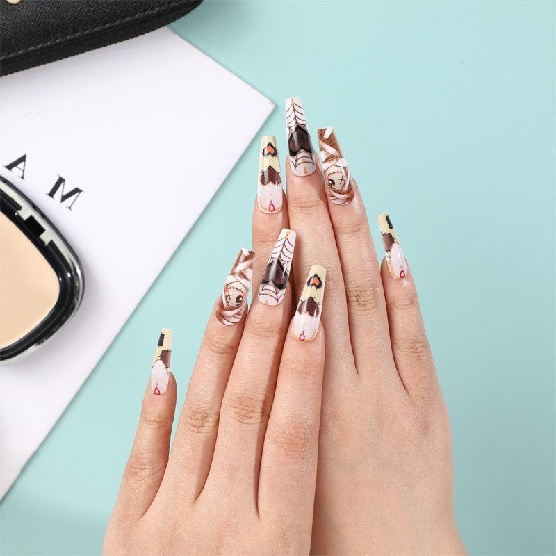 Stylish artificial nails in abstract design Stornfield