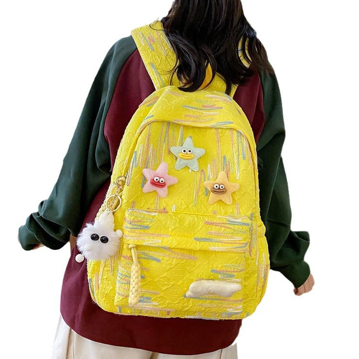 Backpack Made of High-Quality, Colorful Material with Playful Applications Stornfield