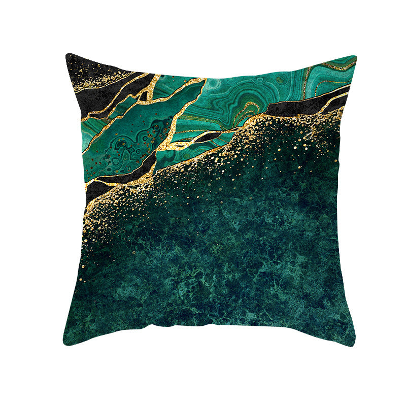 Abstract Marble Print Luxurious Velvet Decorative Throw Pillow Cover