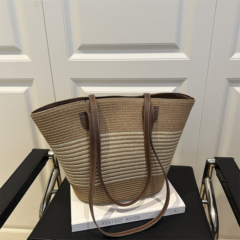 Stylish Straw Beach Tote Bag Stornfield