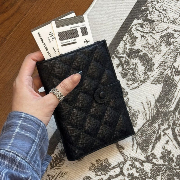 Quilted Leather Travel Document Organizer Stornfield