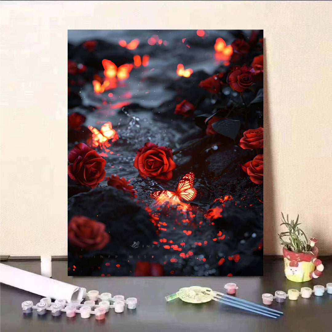 Floral Fantasy Paint by Numbers Wall Art Stornfield