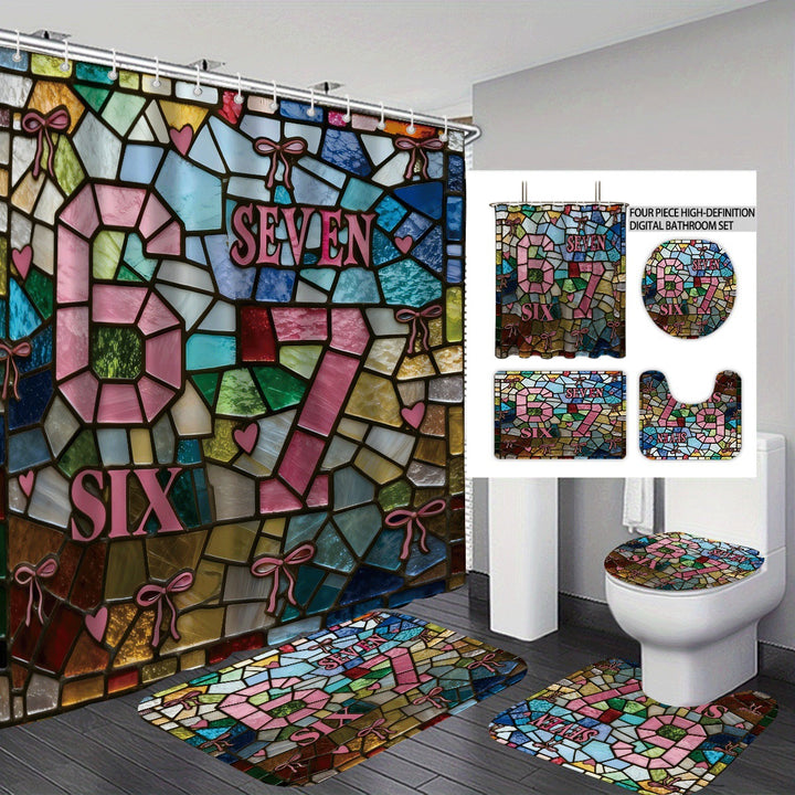 Colorful Dessert-Themed Bathroom Set Stornfield