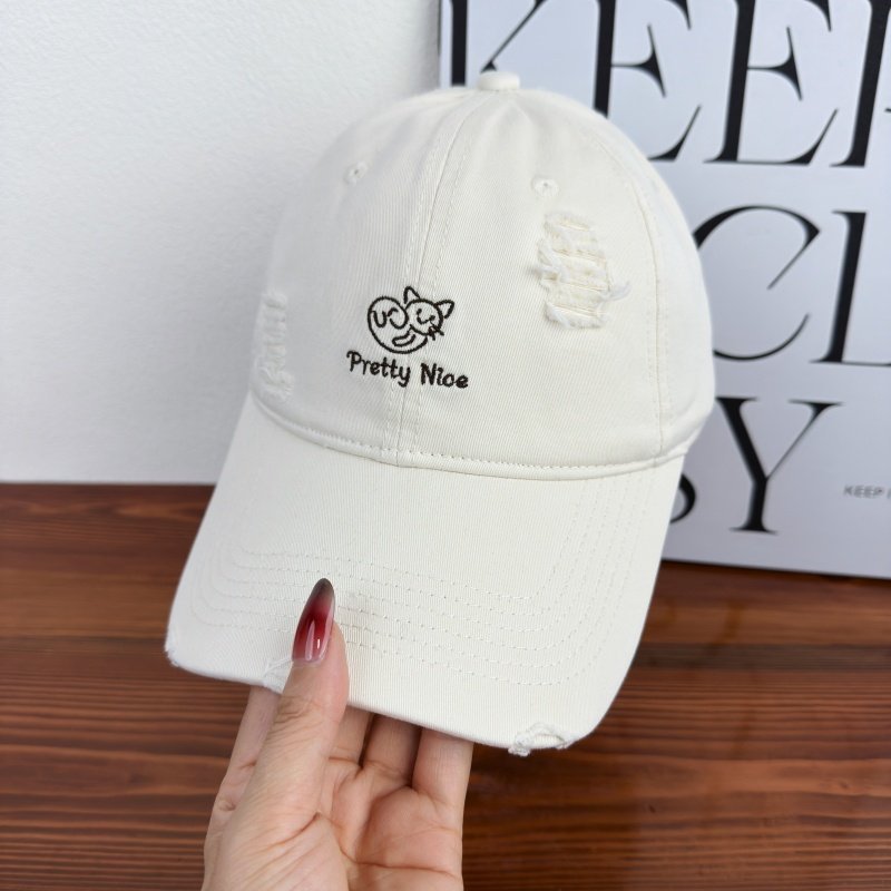Women's Distressed Casual Embroidered Baseball Cap Stornfield
