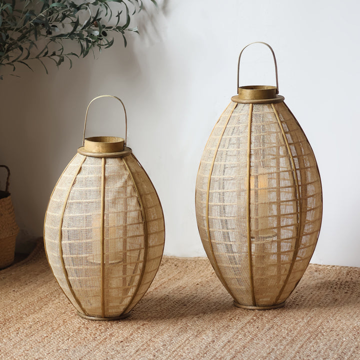 Handcrafted lantern made of natural materials Stornfield