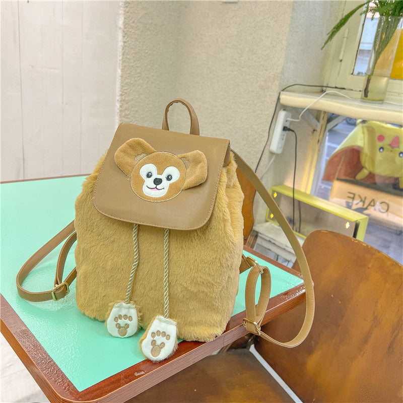 Plush backpack with animal motif Stornfield
