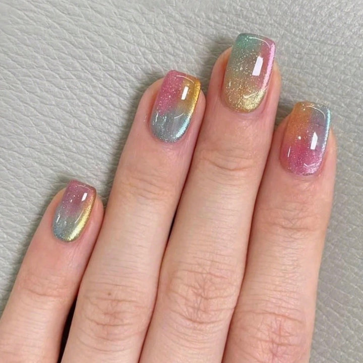 Acrylic nail set with gradient and high-gloss finish Stornfield