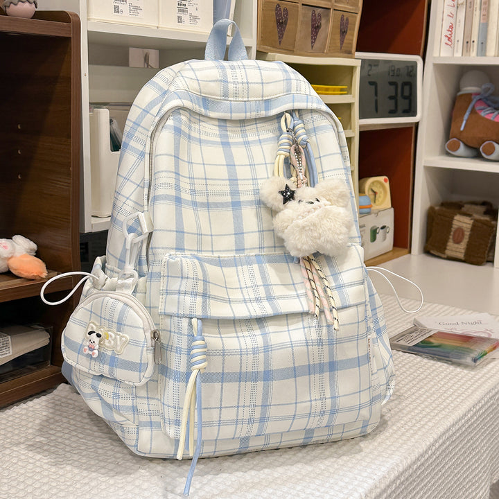Playful Plaid Design School Backpack Stornfield