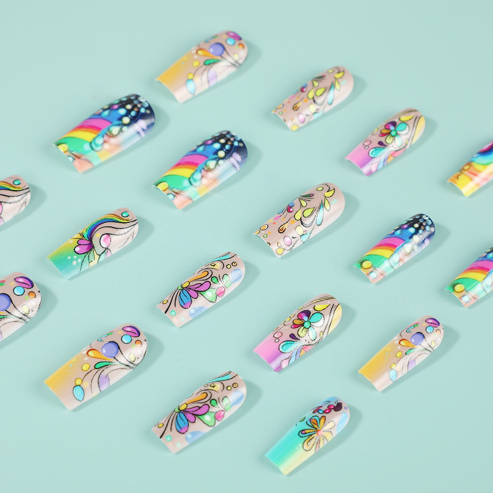 Art nails with colorful and creative motif designs Stornfield