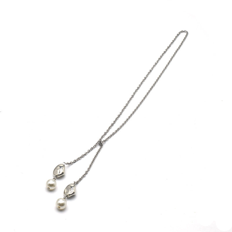 Elegant Layered Pearl Pendant Necklace Stornfield