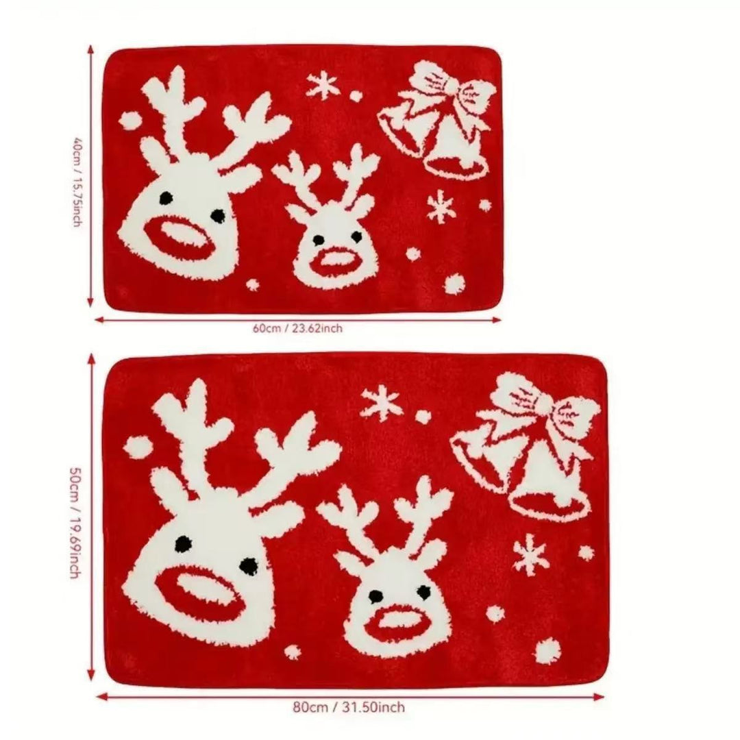 Winter-Themed Plush Bath Mat