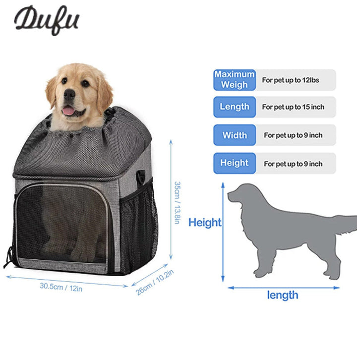 collapsible pet bicycle carrier basket with padded interior safety leash and quick-release mount Stornfield