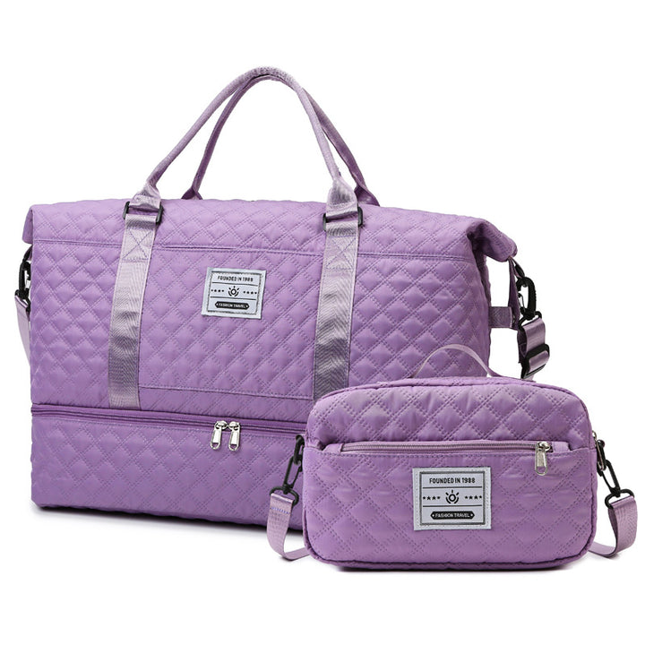 Quilted Multi-Pocket Travel Duffle Stornfield