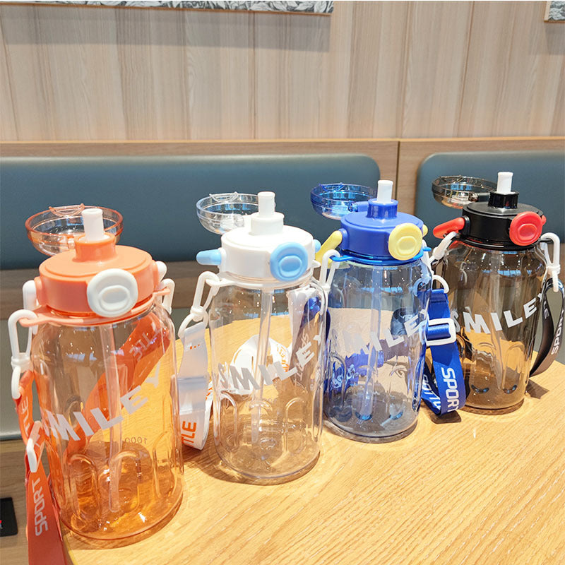 Ladies Sporty Water Bottle with Practical Carrying Strap Stornfield