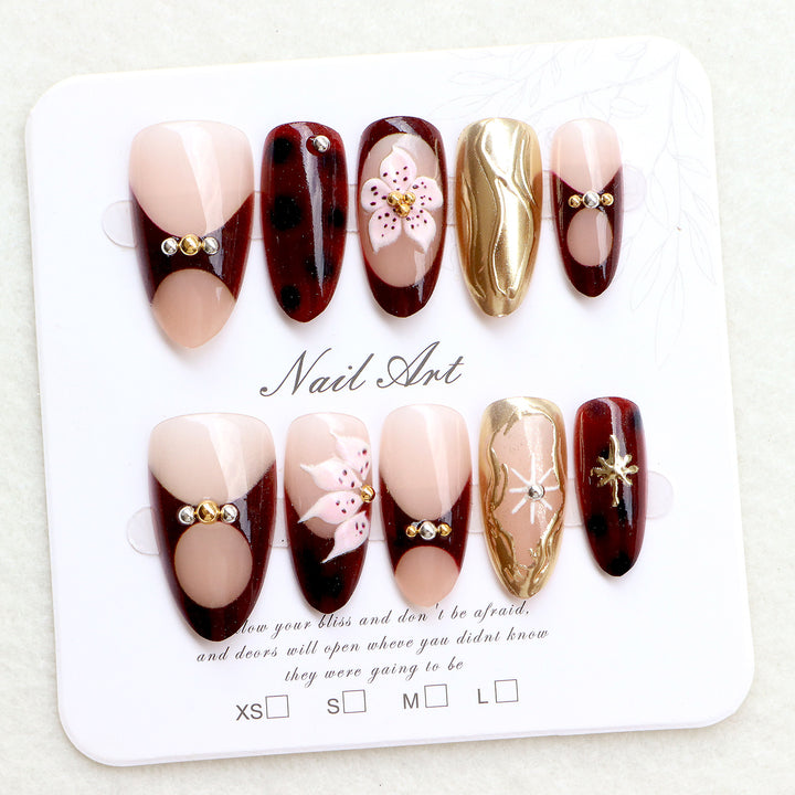 Elegant Designer Press-On Nail Art Collection Stornfield