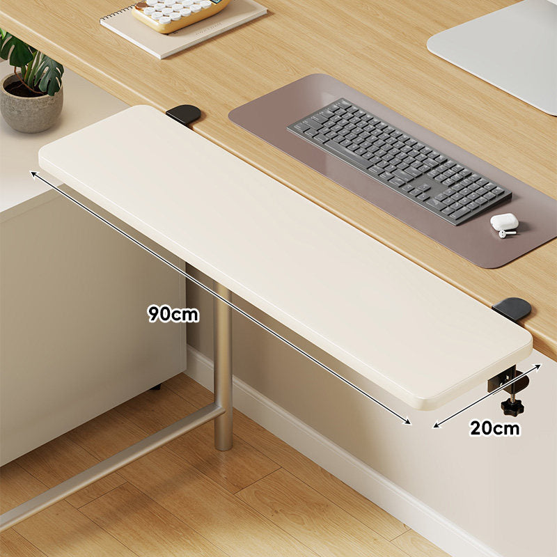 Extra-Wide Low-Profile Under-Desk Slide-Out Keyboard and Mouse Platform