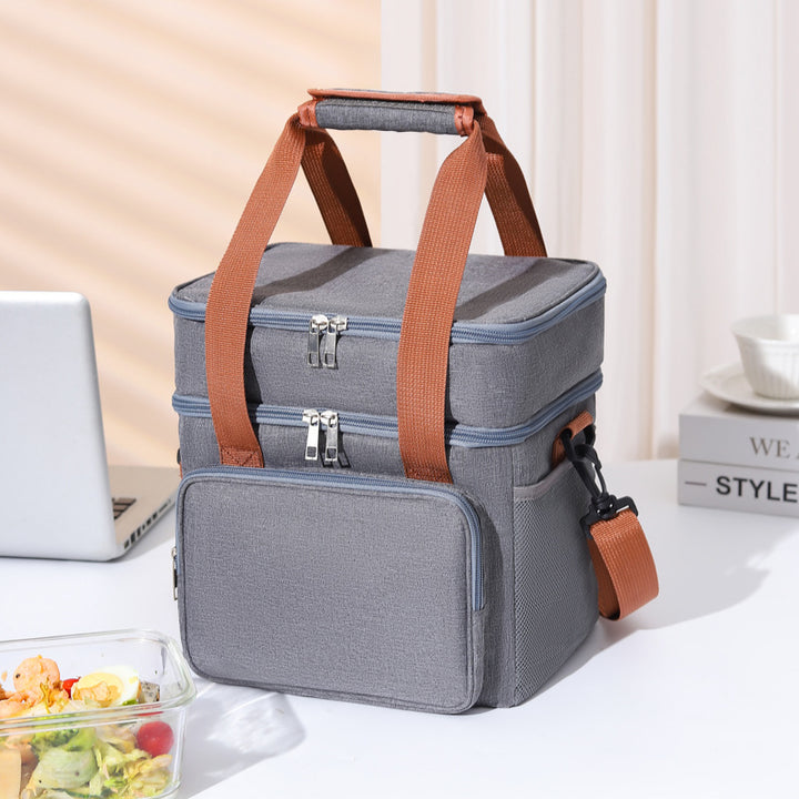 Insulated Multi-Compartment Food Cooler Tote Stornfield