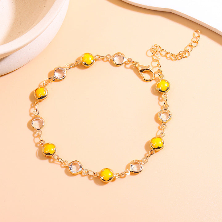 Elegant Beaded Charm Anklet Stornfield